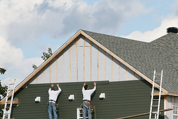 Professional Emergency Siding Repair technician working in Burton, SC